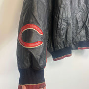 Vintage 90s Cincinnati Reds NFL Leather Jacket XL