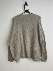 Khaki Chunky Knitwear Jumper Men's XL