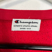 Red Grey Champion Reworked Sweatshirt Large