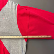 Red Grey Champion Reworked Sweatshirt Large