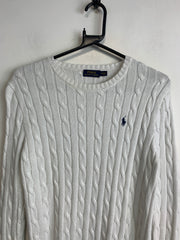 White Ralph Lauren Knitwear Jumper Women's Medium