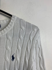 White Ralph Lauren Knitwear Jumper Women's Medium