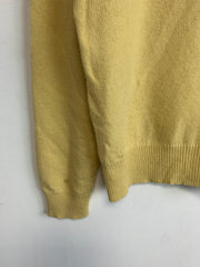 Yellow Ralph Lauren V-neck Jumper Men's Large