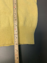 Yellow Ralph Lauren V-neck Jumper Men's Large