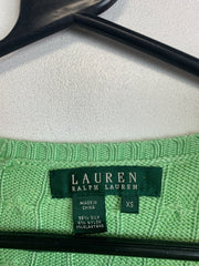 Green Ralph Lauren V-neck Knitwear Jumper women's XS