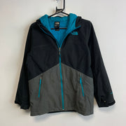 Black and Grey North Face Jacket Boy's Large