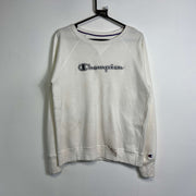 White Champion Sweatshirt Medium