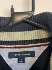 Navy Tommy Hilfiger 1/4 Zip-up Jumper Men's Medium