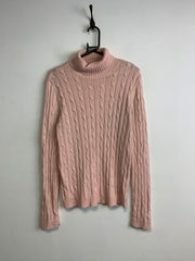 Pink CHAPS Turtleneck Jumper Women's Large