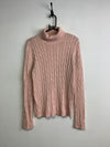 Pink CHAPS Turtleneck Jumper Women's Large