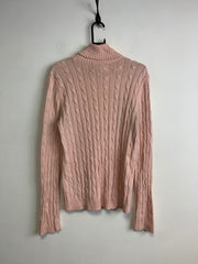 Pink CHAPS Turtleneck Jumper Women's Large