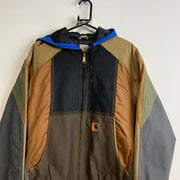 Reworked Multicolour Carhartt Workwear Jacket Women's XL