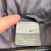 Grey Metallic 2000s Nike Puffer Jacket 2XL