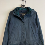 Blue North Face Raincoat Women's Medium