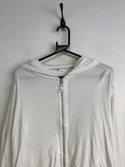 White Tommy Hilfiger Zip-through Hoodie Women's Large