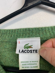 Green Lacoste Wool V-neck Jumper Women's Medium