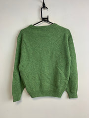 Green Lacoste Wool V-neck Jumper Women's Medium