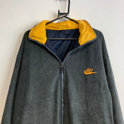 Vintage 90s Navy Yellow Grey Nike Reversible Jacket Men's XL