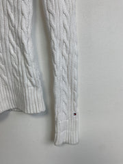 White Tommy Hilfiger V-neck Jumper Men's XS