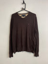 Brown Tommy Hilfiger V-neck Jumper Men's Medium