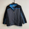 00s Grey and Blue Nike Jacket Women's Medium