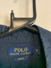 Navy Polo Ralph Lauren Dress Shirt Men's Medium