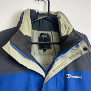 Blue Grey Berghaus Raincoat Jacket Small