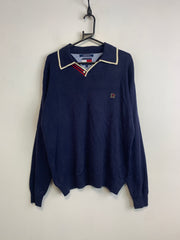 Blue Tommy Hilfiger 1/4 Zip-up Jumper Men's Large