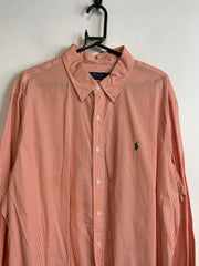 Peach Polo Ralph Lauren Dress Shirt Men's XXL