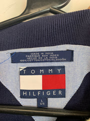 Blue Tommy Hilfiger 1/4 Zip-up Jumper Men's Large