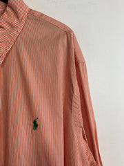 Peach Polo Ralph Lauren Dress Shirt Men's XXL