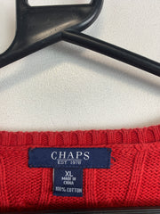 Red CHAPS V-neck Jumper Women's XL