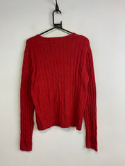 Red CHAPS V-neck Jumper Women's XL