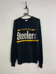 Black NFL Steelers Crew-neck Jumper Men's Small