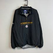 Black Reebok NFL Windbreaker Men's Large