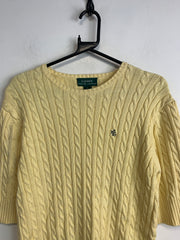 Yellow Ralph Lauren Mid-sleeved Jumper Women's Large