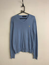 Light Blue Ralph Lauren V-neck Jumper Men's Medium