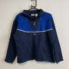 Vintage Navy and Blue Reebok Sweatshirt Women's Large