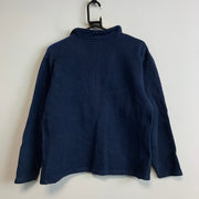 Vintage Navy and Blue Reebok Sweatshirt Women's Large