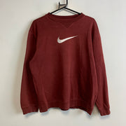 00s Red Nike Sweatshirt Women's Large