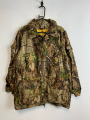 Tree Print Raincoat Men's Medium