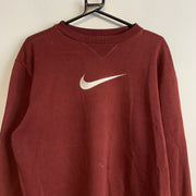 00s Red Nike Sweatshirt Women's Large