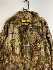 Tree Print Raincoat Men's Medium