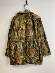 Tree Print Raincoat Men's Medium