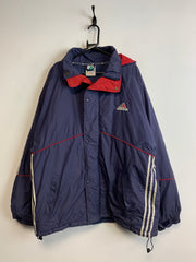 Vintage 90s Navy Adidas Equipment Jacket Men's XL