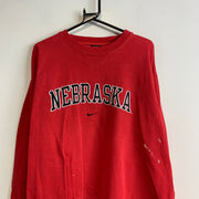 Vintage 90s Red Nike Sweatshirt Men's XL