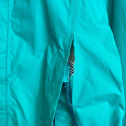 Green Blue North Face Raincoat Jacket Womens Medium