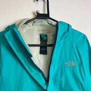 Green Blue North Face Raincoat Jacket Womens Medium