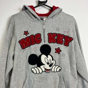 Grey Mickey Disney Fleece Hoodie Women's 2XL