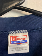 Navy Hanes Embroidery Sweatshirt Men's XXL